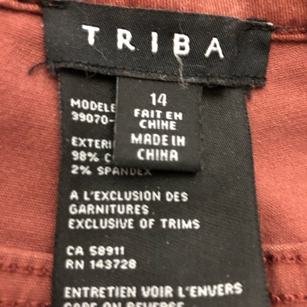 Women’s Dusty Rose Pink Pants. Size 14. Triba. - Picture 7 of 8